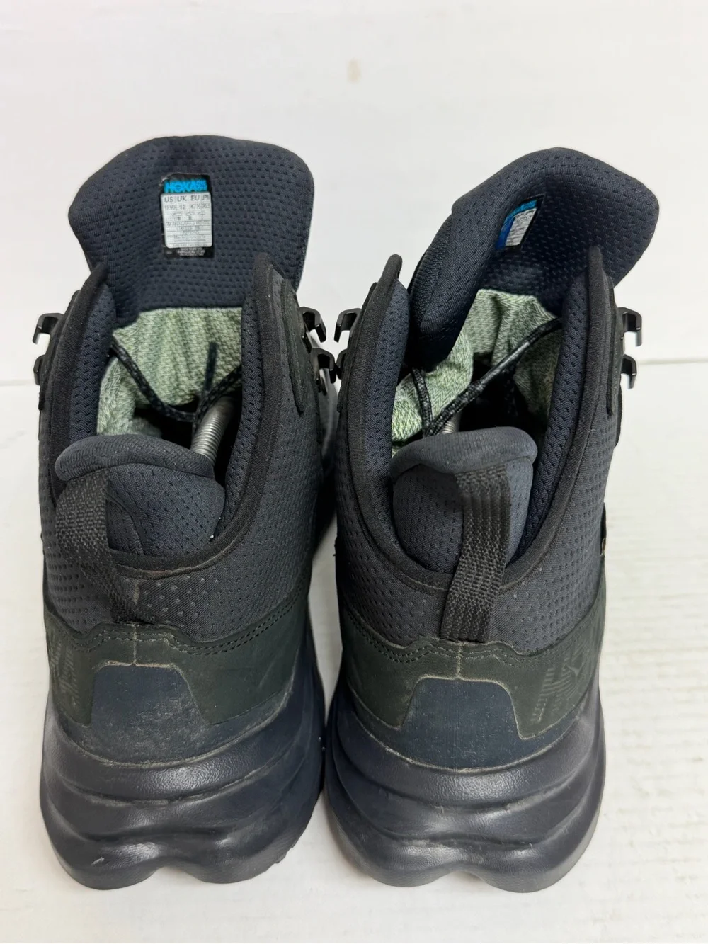 Hoka Anacapa 2 Mid GTX GORE-TEX Mens 12.5D Triple Black Hiking Boots WORN TWICE